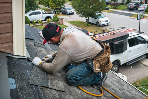 Professional Emergency Roof Repair technician working in Long Branch, NJ
